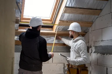 Mesure d’un comble avant isolation thermique d’une maison